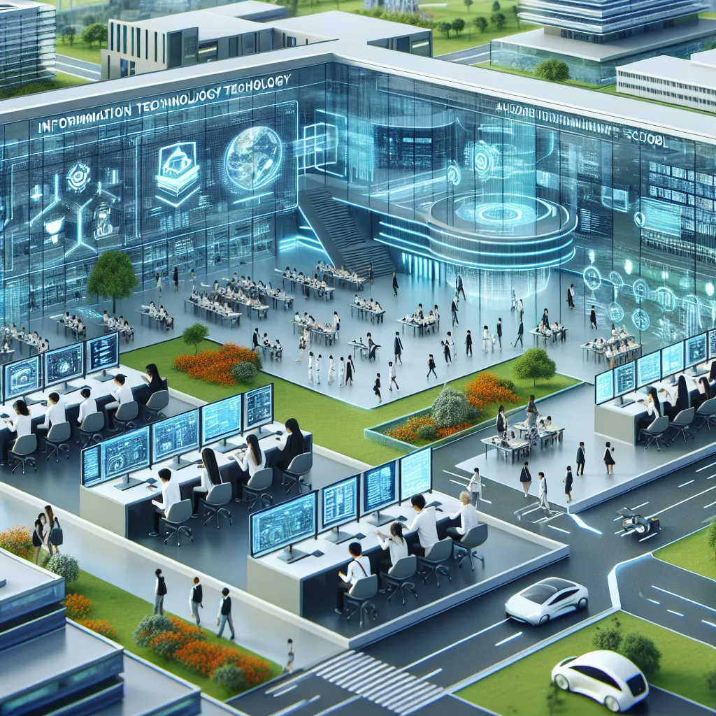Futuristic IT School Campus